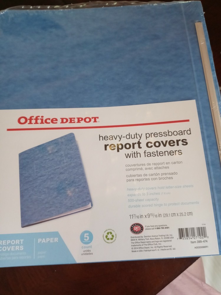 Office Depot Heavy-Duty Pressboard