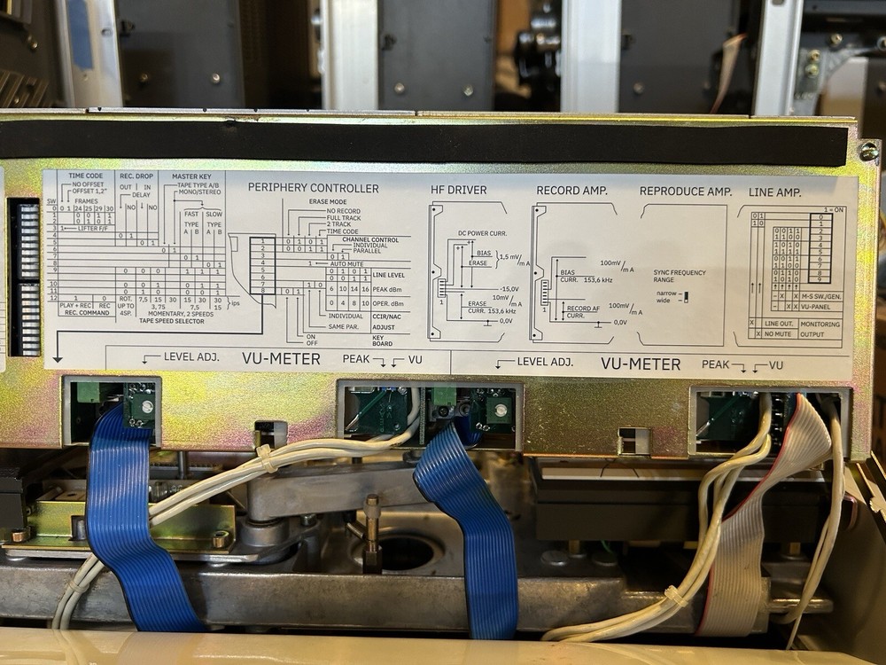 Studer A810 Configuration Sticker - New, Reproduction