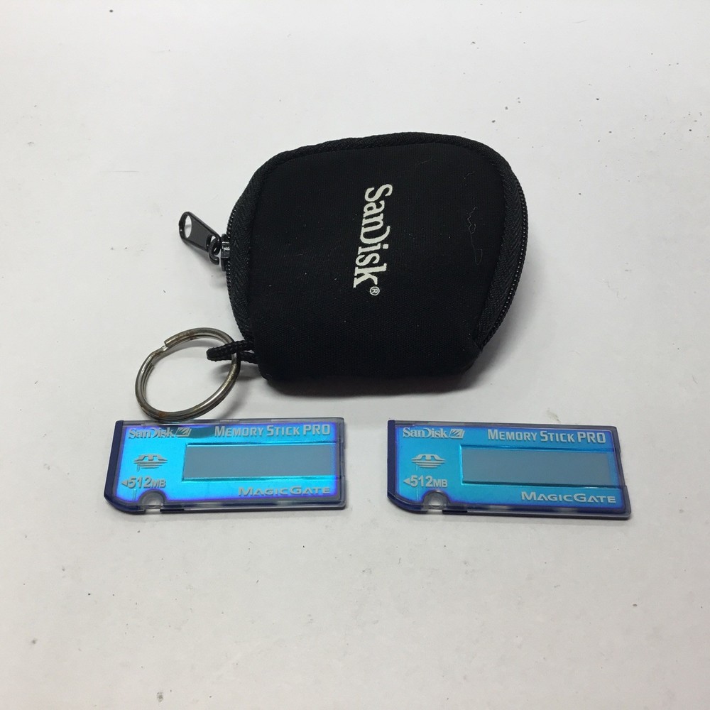 Sandisk 512 MB Memory Stick Pro Magic Gate For 2 With Case.