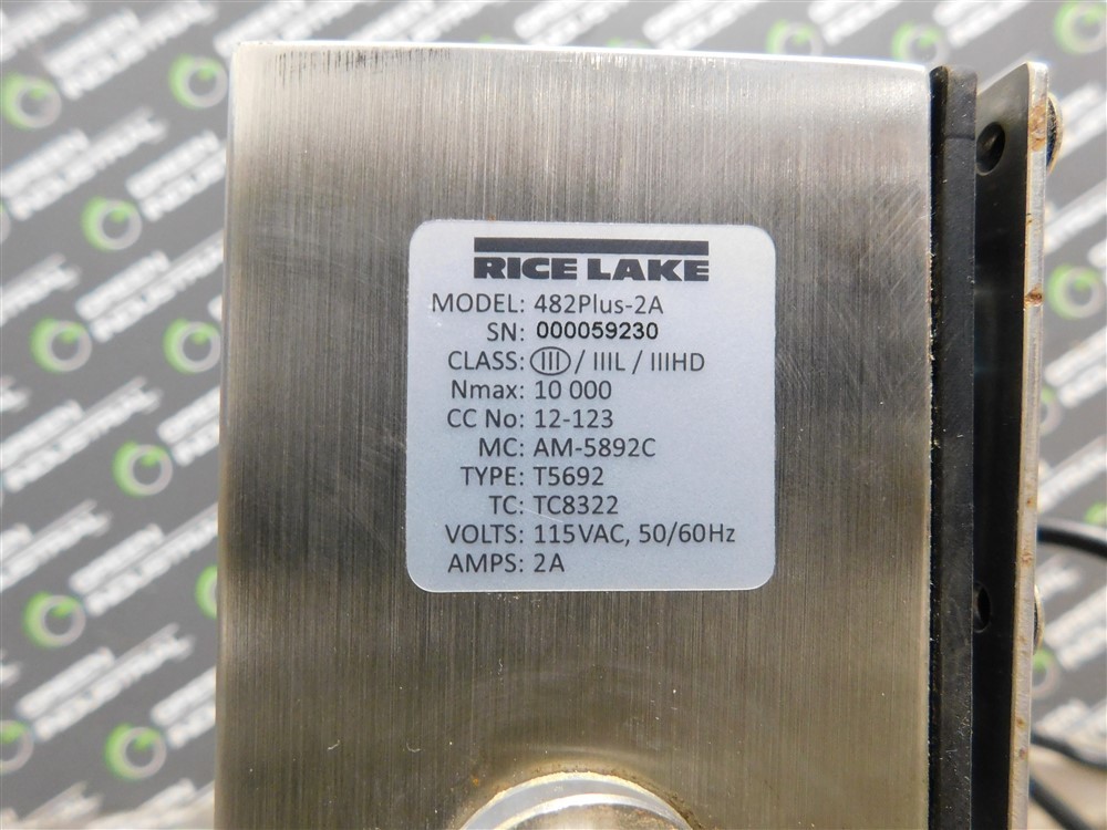 USED Rice Lake 482Plus-2A Digital Scale Indicator with 4 Load Cells