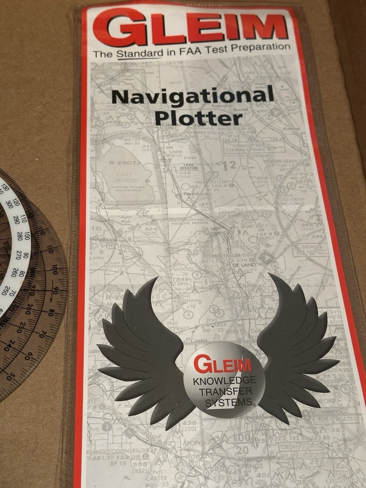 Gleim Navigational Plotter.Sectional/World AeronauticalTerminal Area Chart Scale