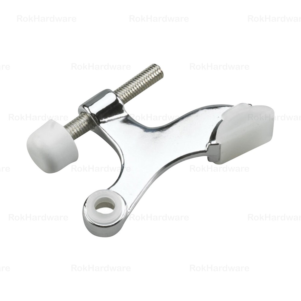 Rok Hardware Heavy Duty Hinge Pin Door Stop, Chrome