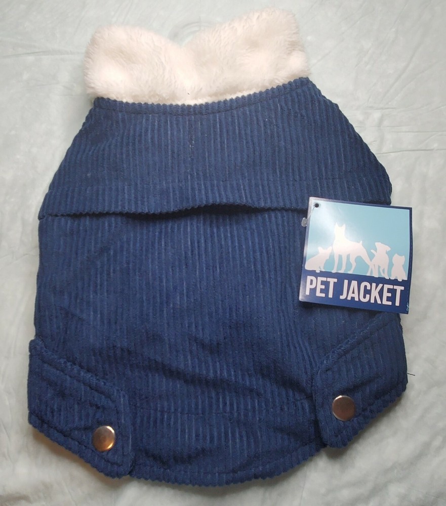 Dog  Coat Size Large Blue/white
