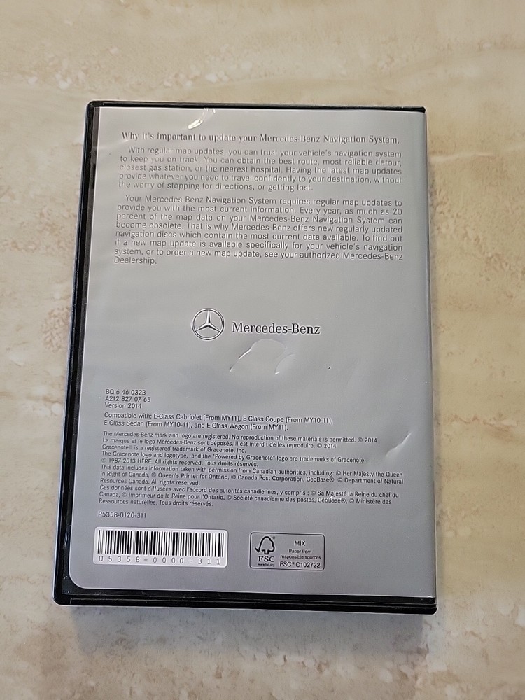 Mercedes-Benz Navigation DVD for Command 2014 for E-Class MY 10 and 11