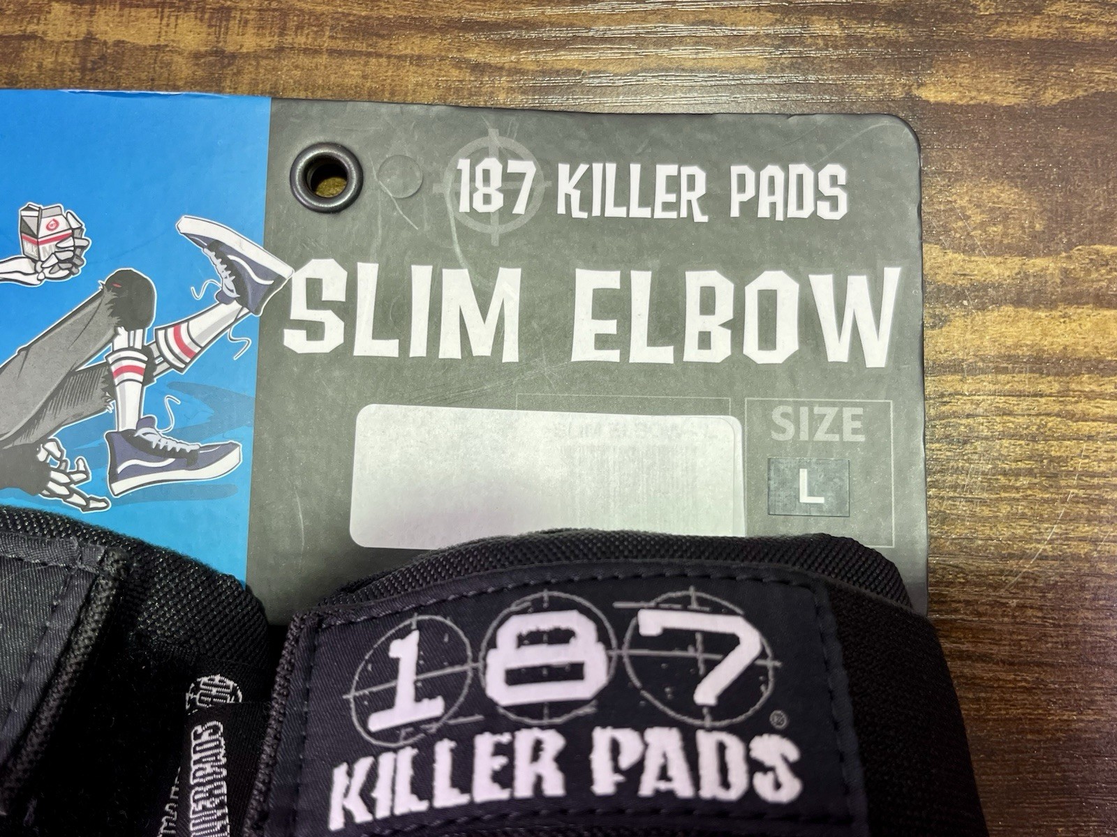 187 Killer Pads Slim Elbow Pads - Black Size Large New with Tags