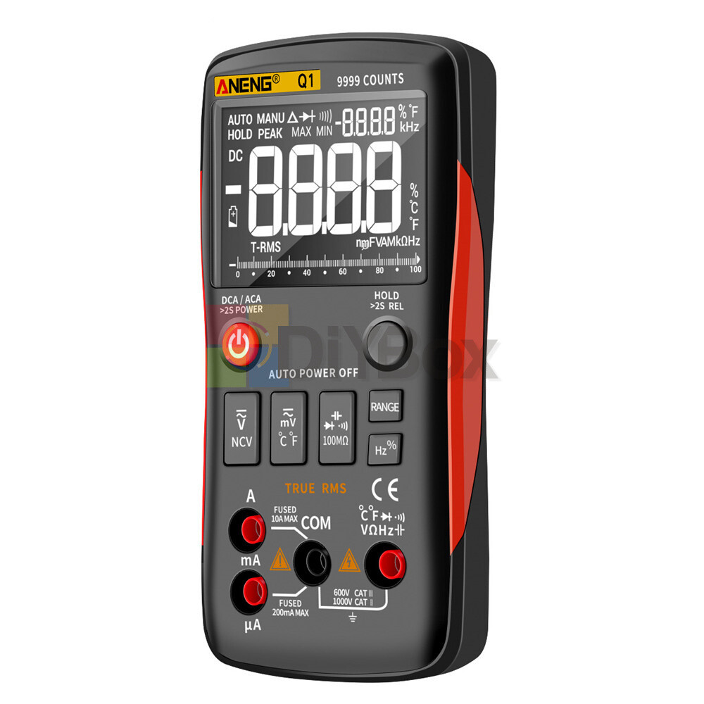 ANENG Q1 Backlight Digital Handheld Multimeter 9999 Counts Tester Auto-Ranging
