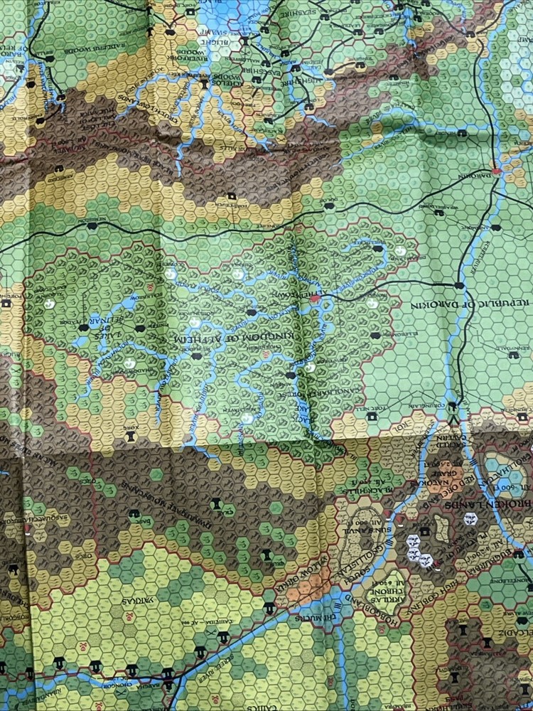 Dungeons & Dragons The Western Countries Trail Map TM1 9403 D&D