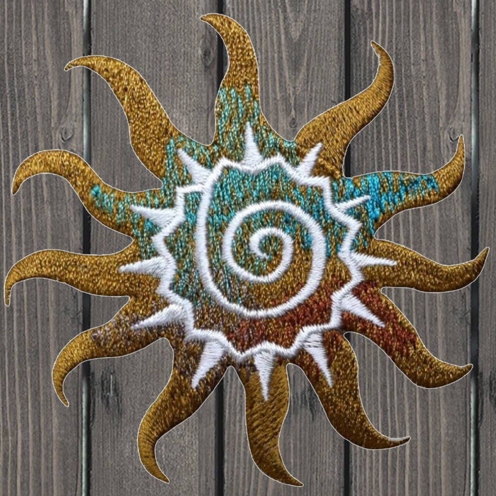 Southwest Sun Embroidered Patch — Iron On
