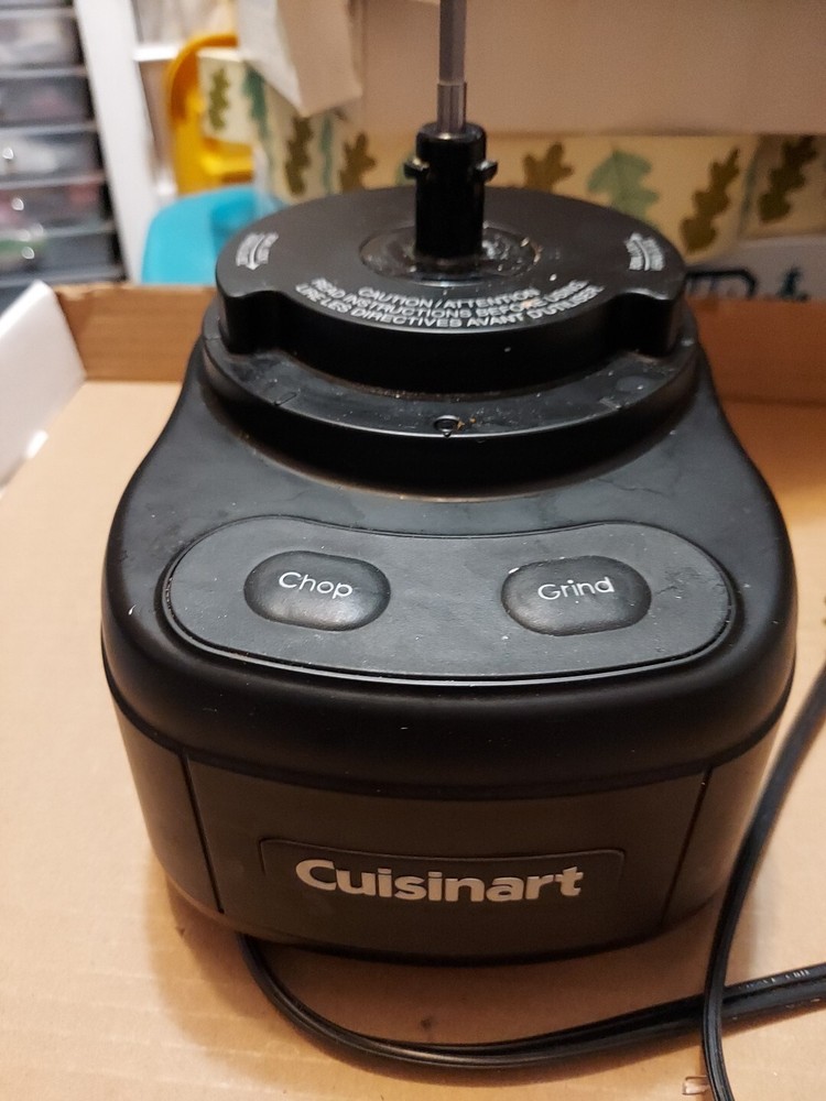 Cuisinart ECH-4 Elemental 4 Cup Chopper/Grinder Base Only Tested Working Black