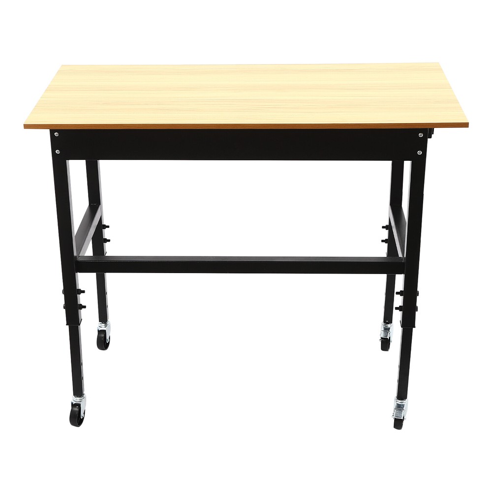 Mobile Workbench, Work Bench for Garage Office Home, Height Adjustable Workbench