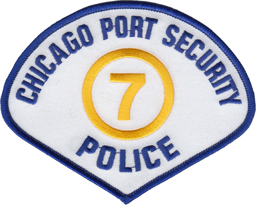 CHICAGO PORT SECURITY POLICE SHOULDER PATCH: Patrolman
