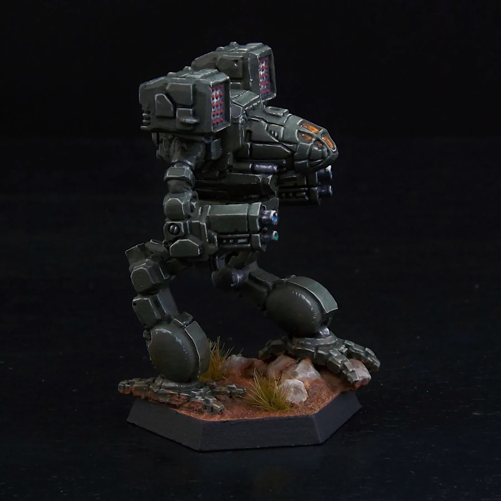 Painted BattleTech Miniature Timber Wolf Mech