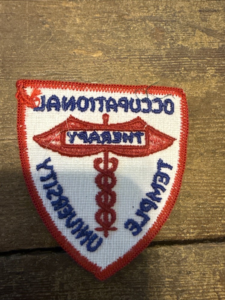 Occupational Temple University Therapy PATCH Vintage