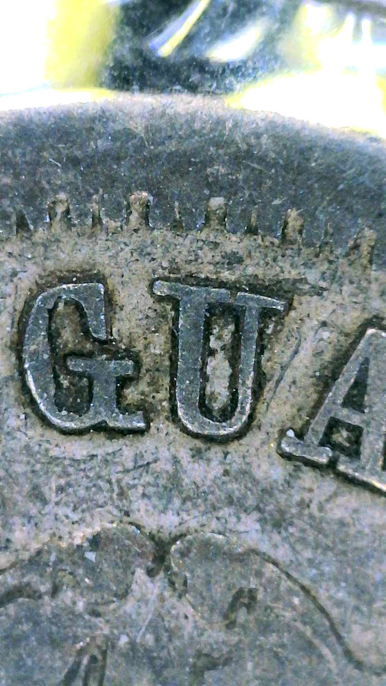 1878 Guatemala Silver 1 Real - Repunched Date RPD Error