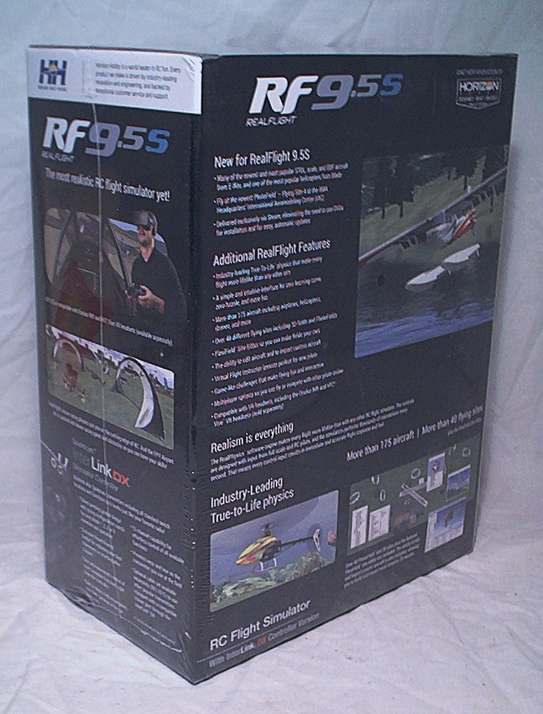 HORIZON REALFLIGHT RF 9.5S RC FLIGHT SIMULATOR W/ INTERLINK CONTROLLER - SEALED