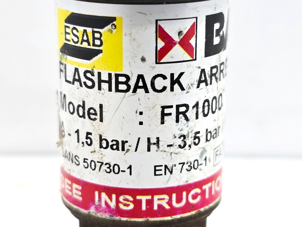 FR1000 ESAB FLASHBACK ARRESTOR (FUEL GAS) RESETTABLE