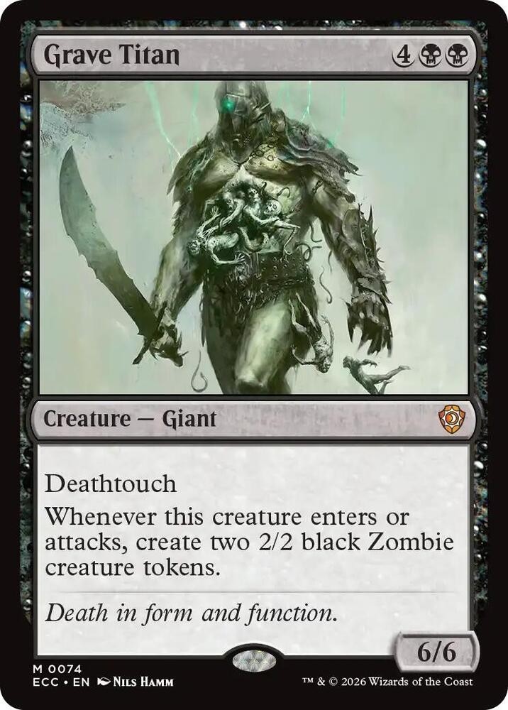NM Grave Titan, MTG, Lorwyn Eclipsed, Magic the Gathering, 74