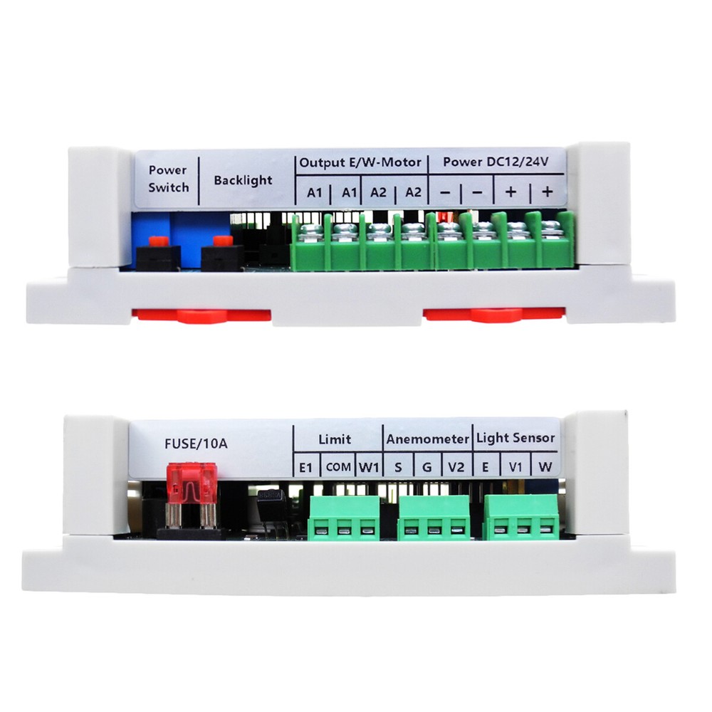 Single/Dual Axis Solar Tracker Controller + Anemometer + Light Sensor +IR Remote