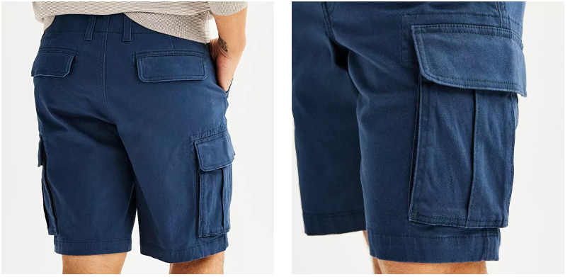 SONOMA Mens (10” Ins) Flexwear Everyday CARGO SHORTS Szs 28-42 (Many Colors) NWT