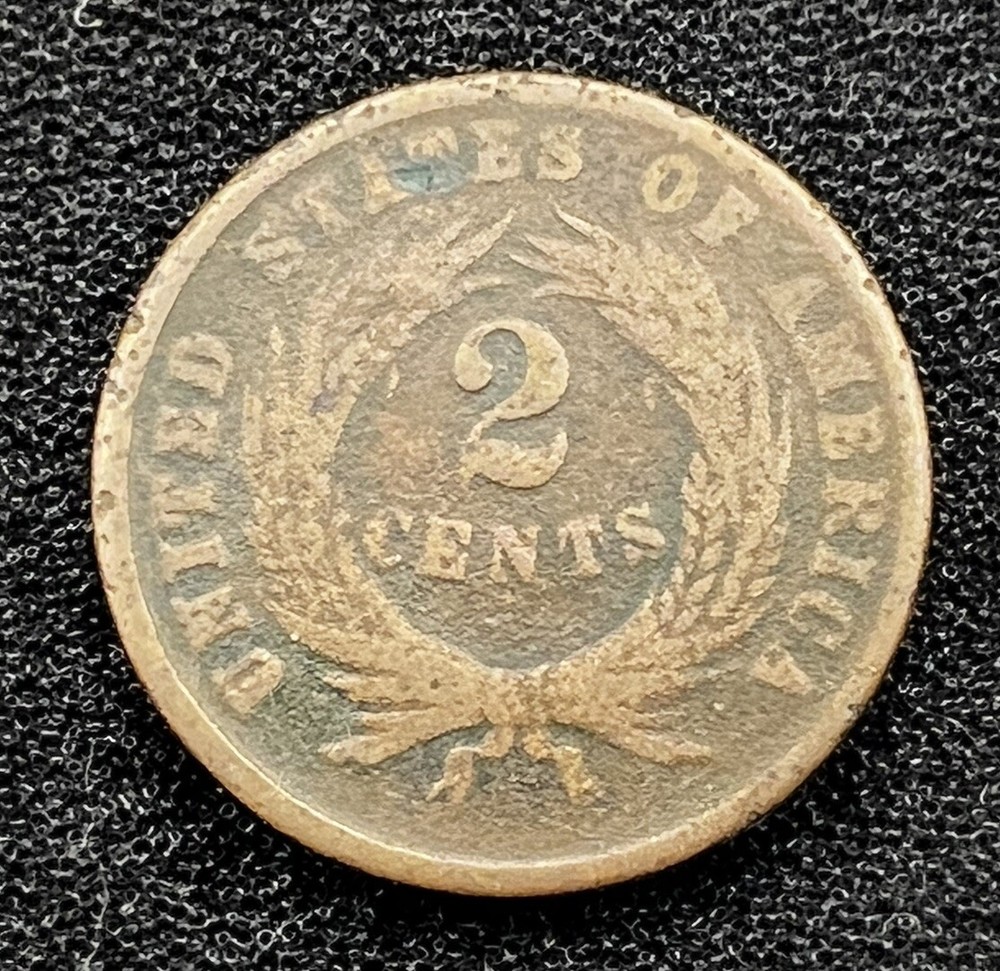 1868 2 Cent Coin