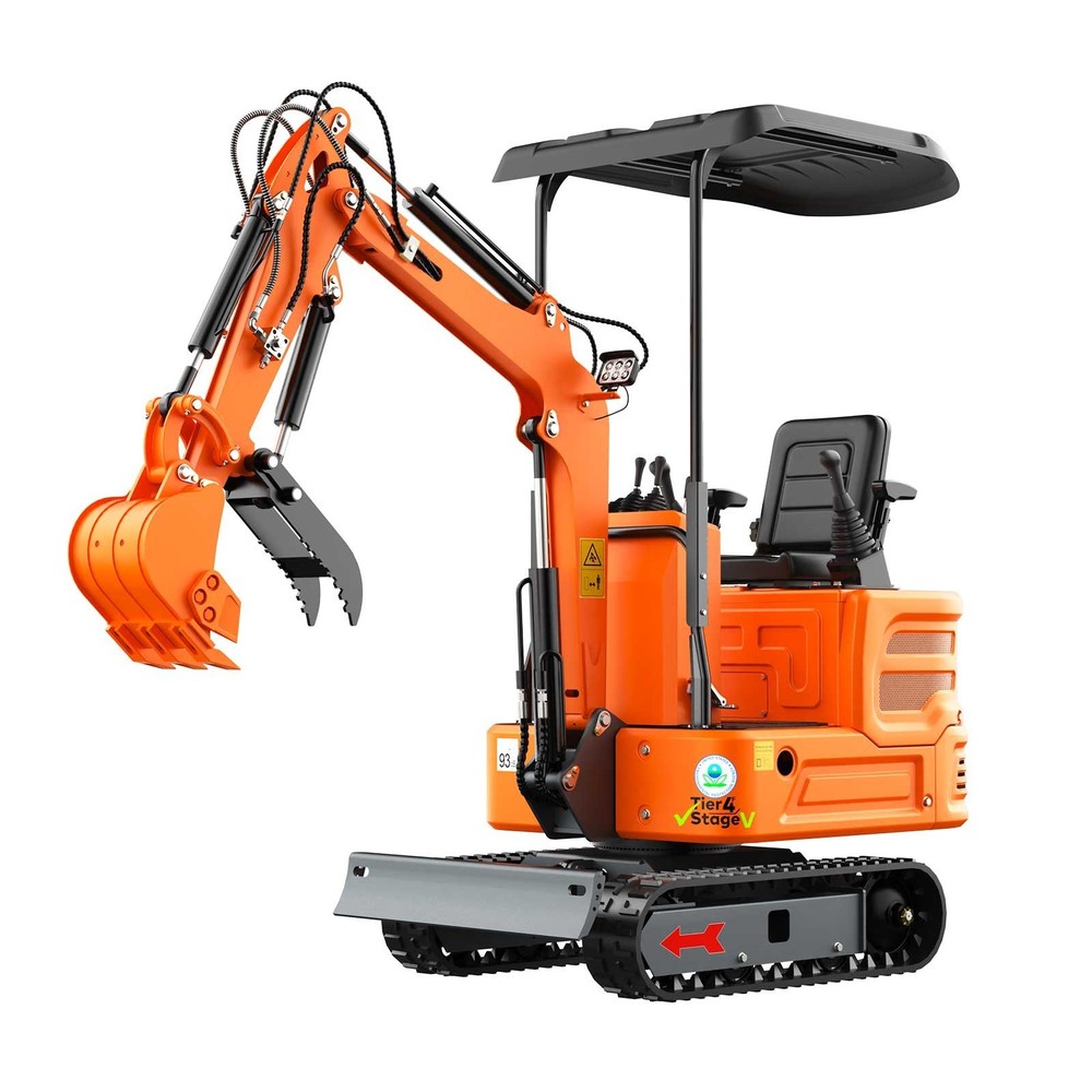 1 Ton Mini Excavator Mini digger Tracked with B&S Engine & Pilot Control System