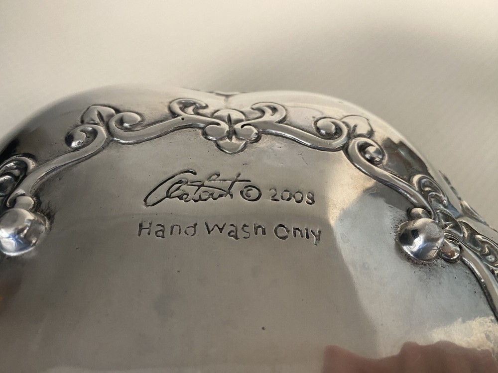 Fruit Bowl Silver fleur de lys 2009 Read The Description