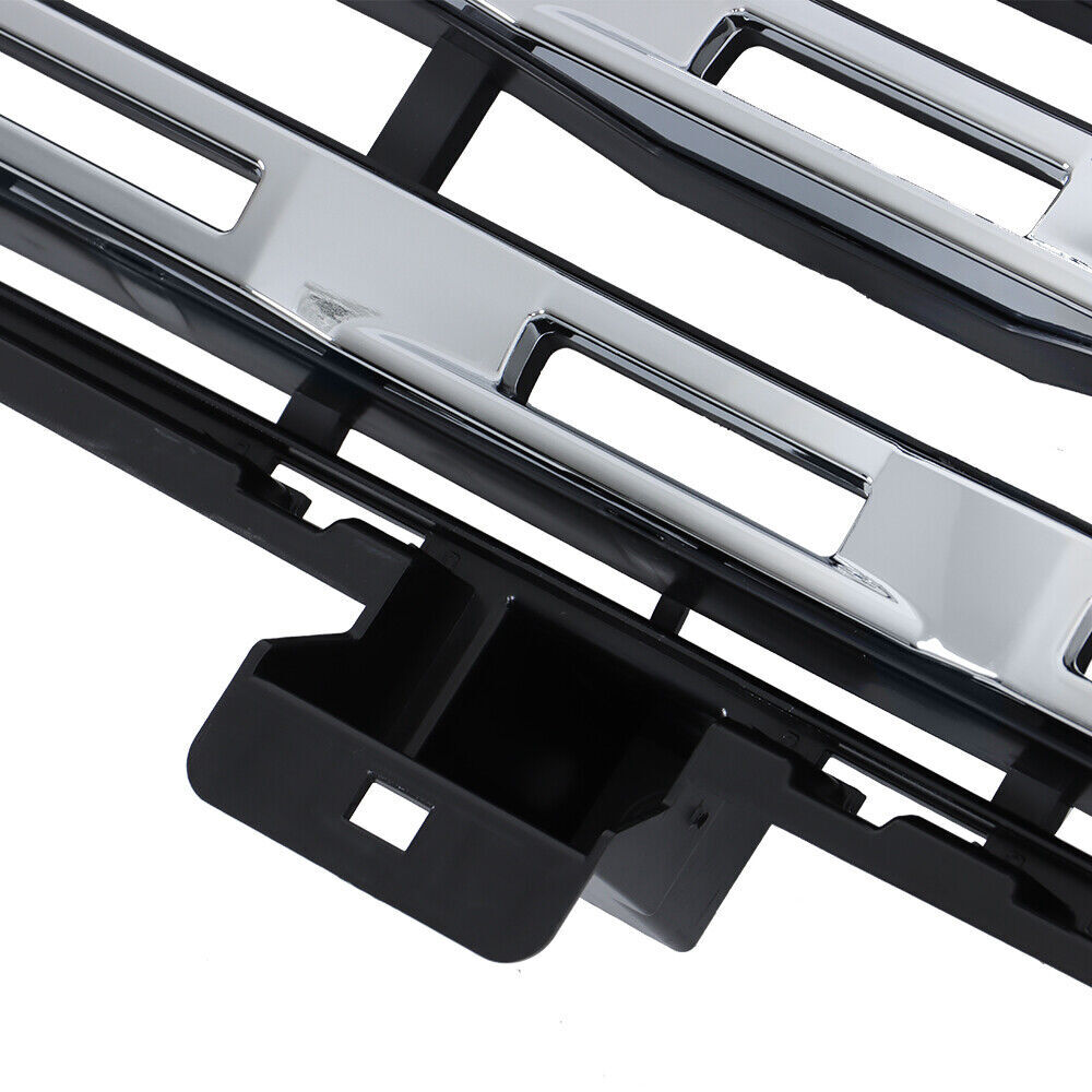 Front Bumper Grille With Camera Hole For 2022-2024 GMC Sierra 1500 Denali Chrome