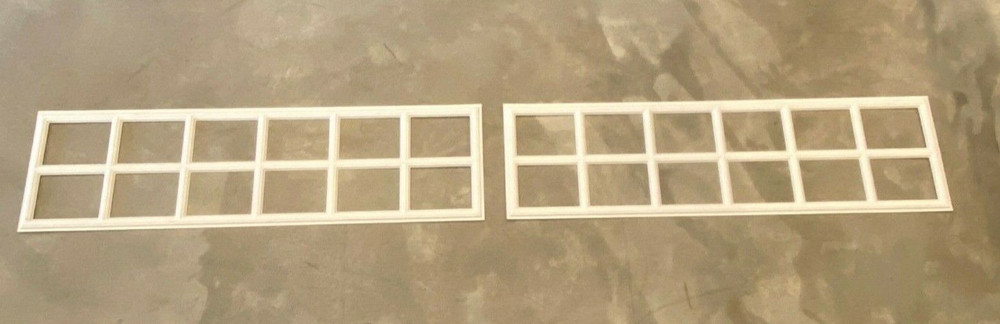 2 Amarr Stockton Replacement Inserts for Long Panel Amarr Garage Doors White