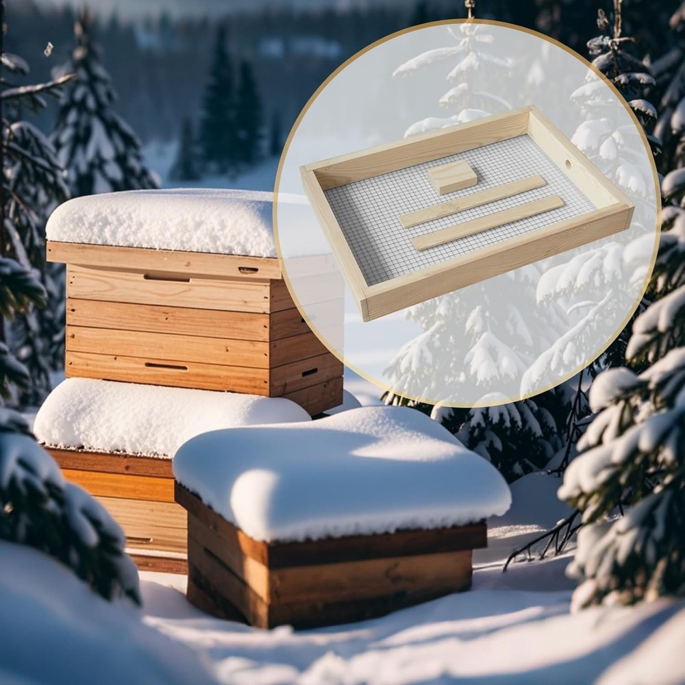 2 Pack 10 Frame Beehive Candy Board Feeder Langstroth Winter Hive