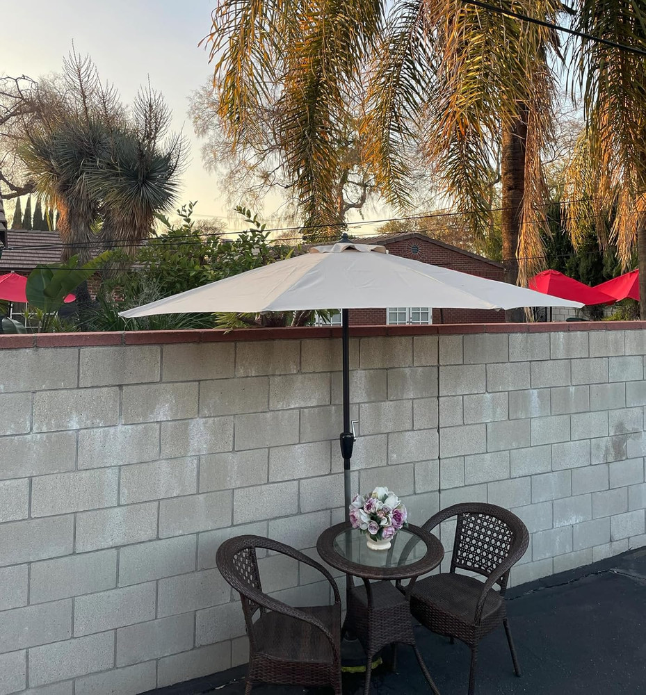 Umbrella Canopy Replacement for 9Ft 5 Ribs Half Umbrella, Replacement Canopy ONL