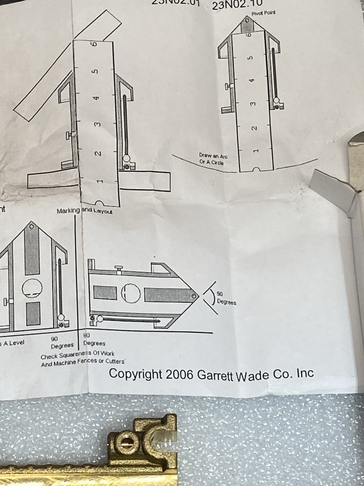 Vintage Garrett Wade Odd Job with 6" Rule