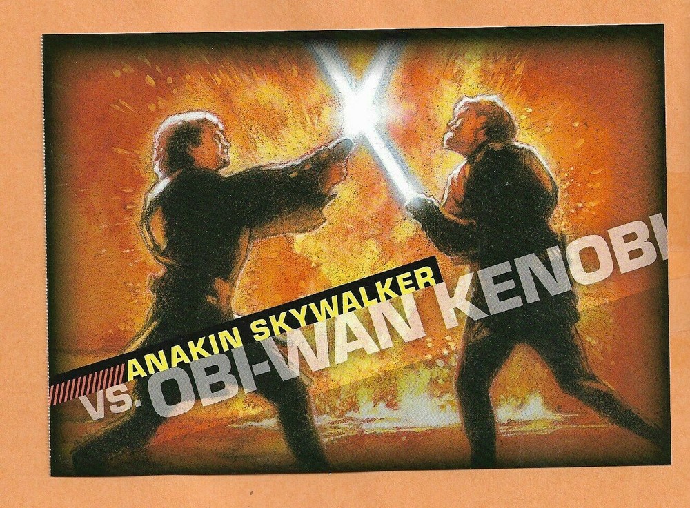 SKYWALKER VS OBI WAN KENOBI   STAR WARS 26 CENT  POSTCARD 2007
