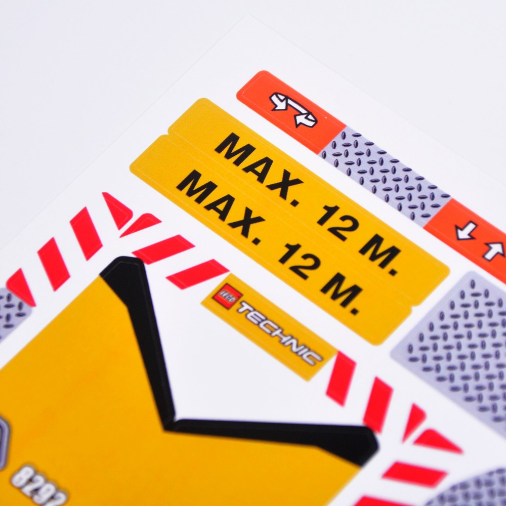 Replacement sticker for set 8292 Precut sticker