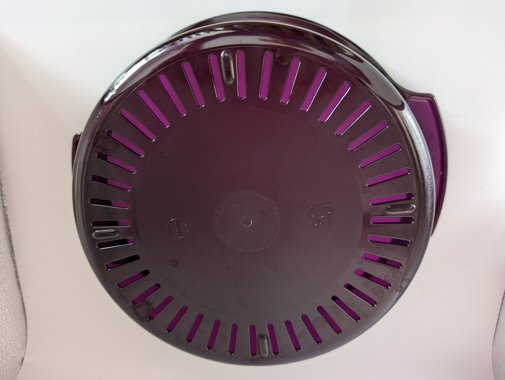 Tupperware Microwave Stack Cooker Steamer Purple 4 Piece Set