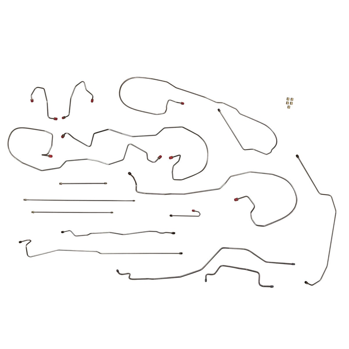 Complete Brake Line Kit 2003-04 Silverado Sierra 1500 4WD Stainless Steel