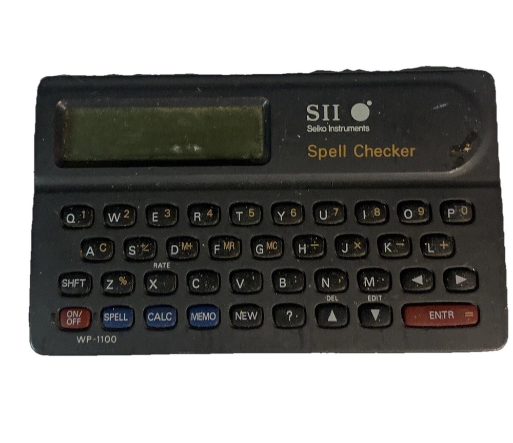 Seiko Instruments S11 Spell Checker Four Function WP-1100 Needs Batteries BB1