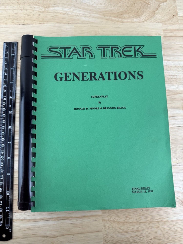 Star Trek Generations Screenplay Final Draft Script March 16, 1994 Spiralbound