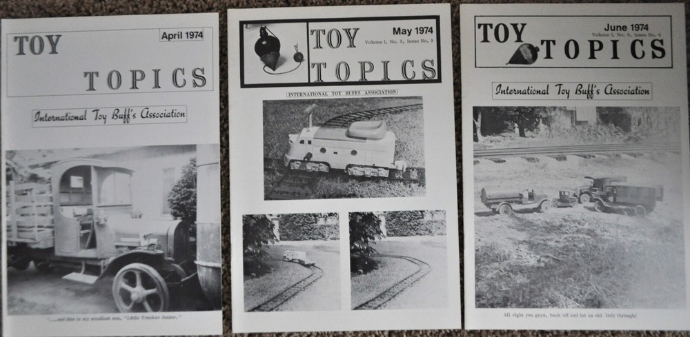 Toy Topics (ITBA) - 1974 (12 Issues) - (Vol 1 - Issues 1 thru 12) - EX Condition