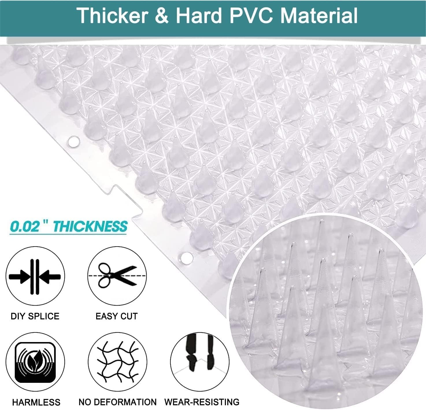 10 packs scat mat for cats, 13x16 inches pet deterrent spikes, indoor outdoor...