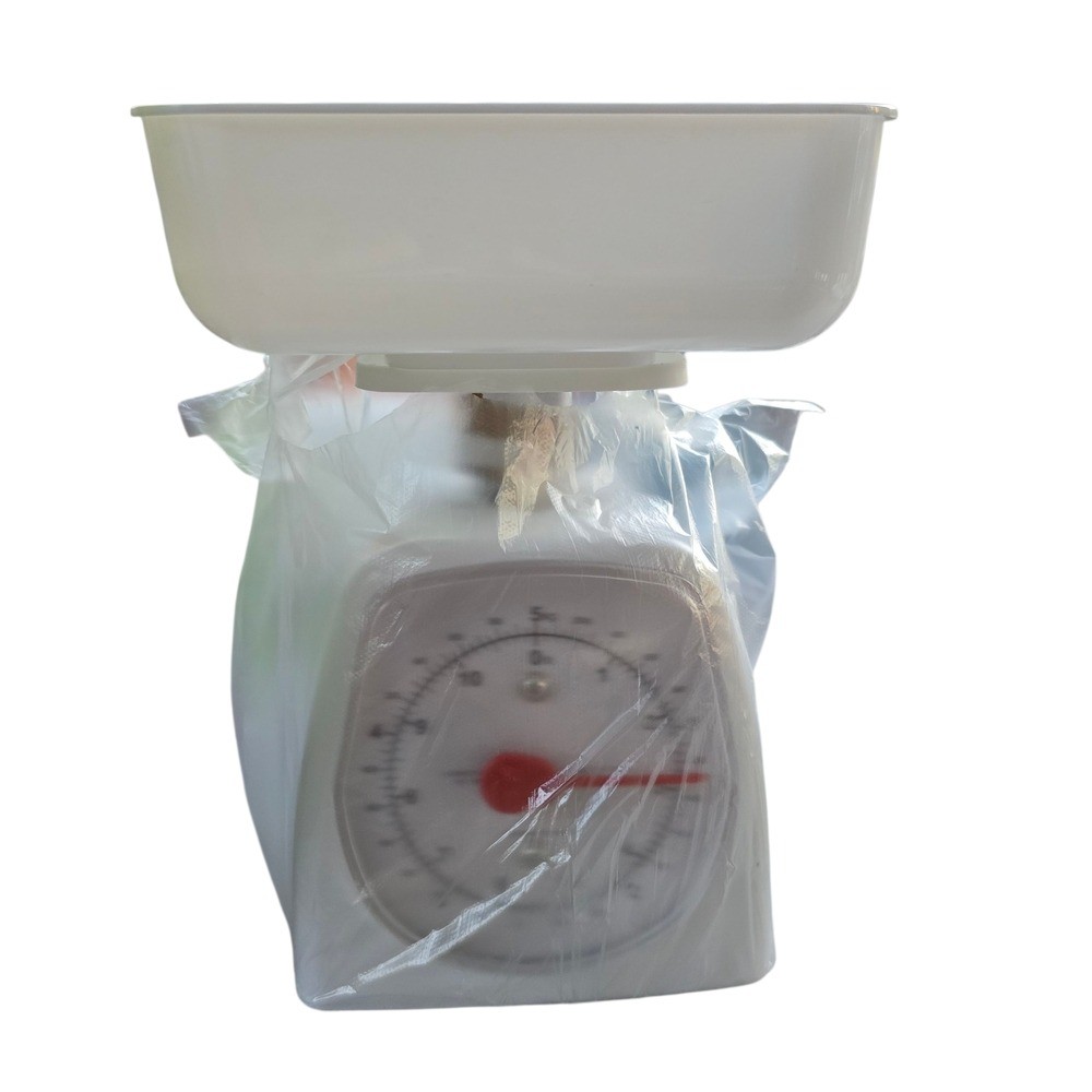 hand2mind Dual-Dial Analog Platform Scale Teach Homeschool White Red Dial Learn