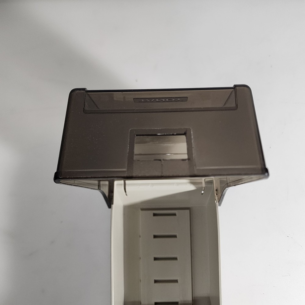 Vintage Tandy 3.5 Floppy Disk Holder File Box Storage