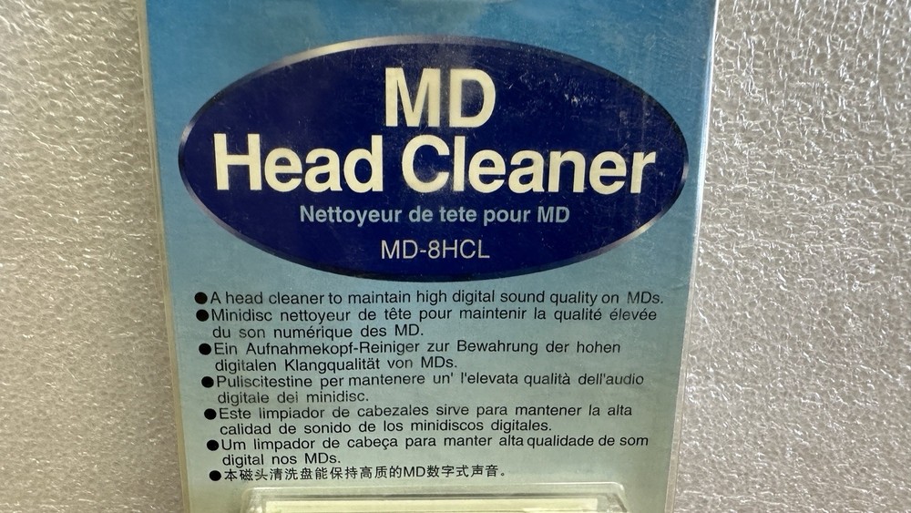 Sony MiniDisc Head Cleaner MD-8HCL
