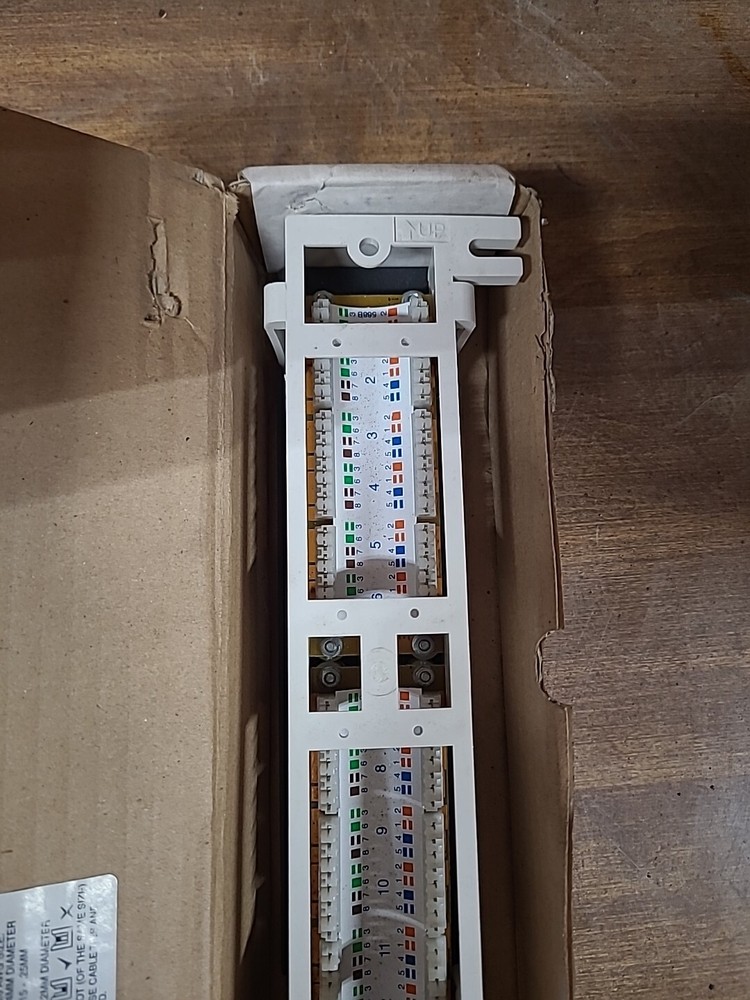 Hellermann Tyton PP110C5E12V Category 5e Vertical12 Port Patch Panel, Black