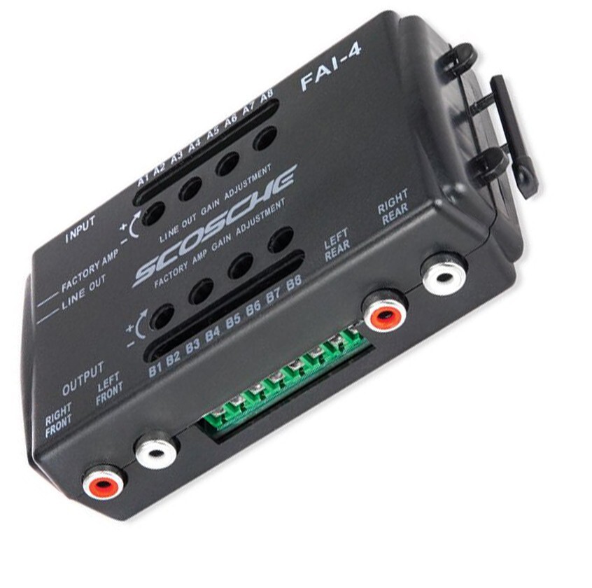 Scosche Fai4 Speaker Level Converter Amplifier Interface