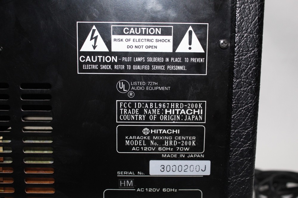 Hitachi hrd-200k stereo amp amplifier