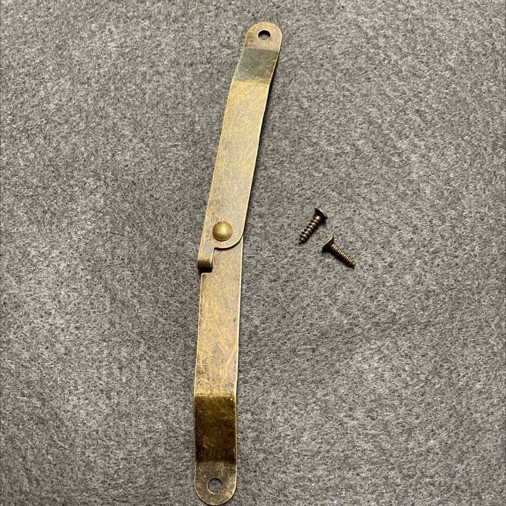Lid Support Antique Brass w/ Screws