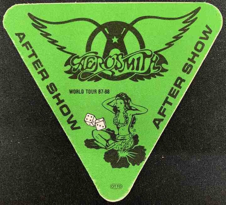 Aerosmith Backstage Pass - 1987 - 1988 Cloth Pass