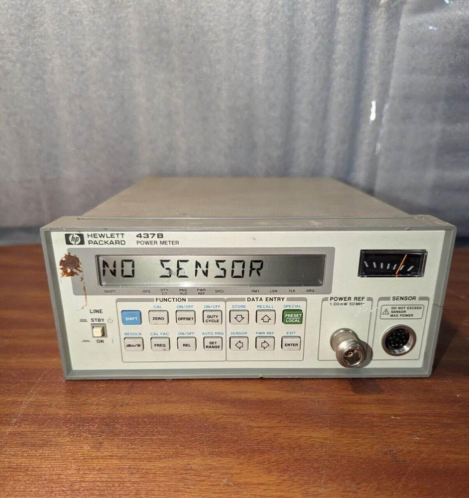 HP Hewlett Packard 437B Power Meter W/O Sensor, Pre-Owned.