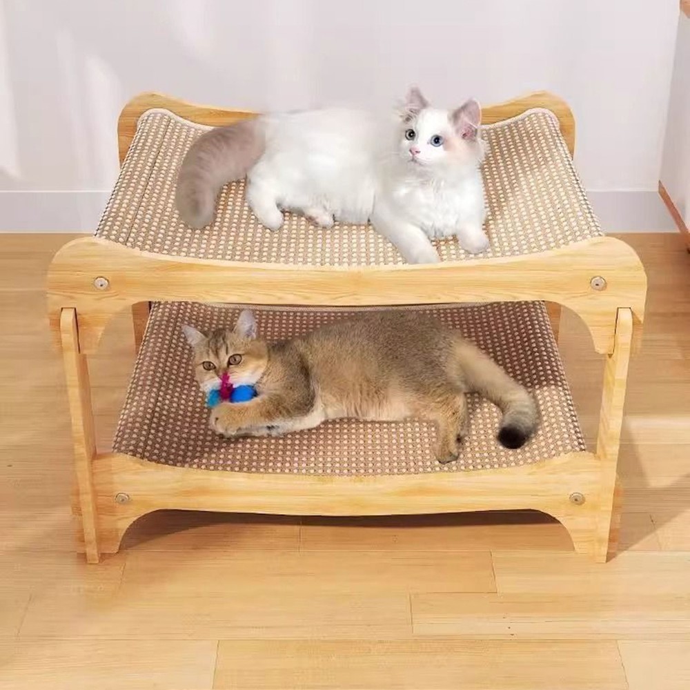 Cat Scratcher Bed Solid Double-layer Kitten Scratching Pads Pet