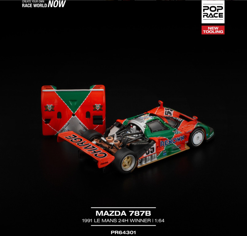 Pop Race Mazda 787B 1991 LE MANS 24H WINNER 640301 1/64